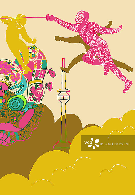 会击剑图片素材