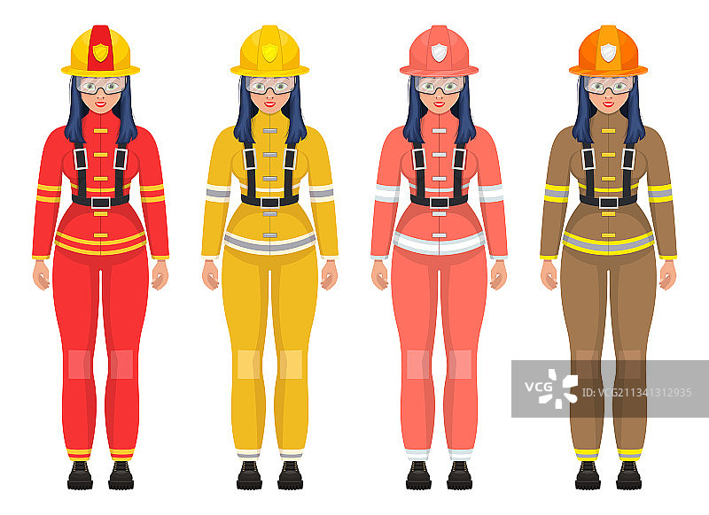 女消防员设计图片素材