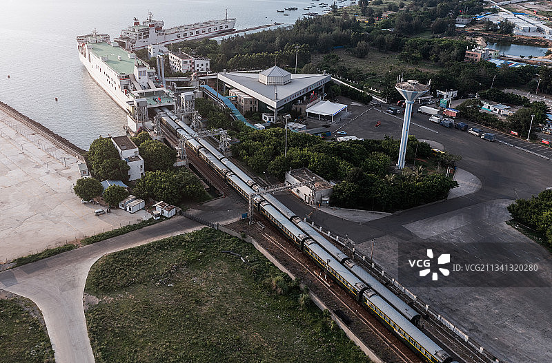 海口站火车轮渡图片素材