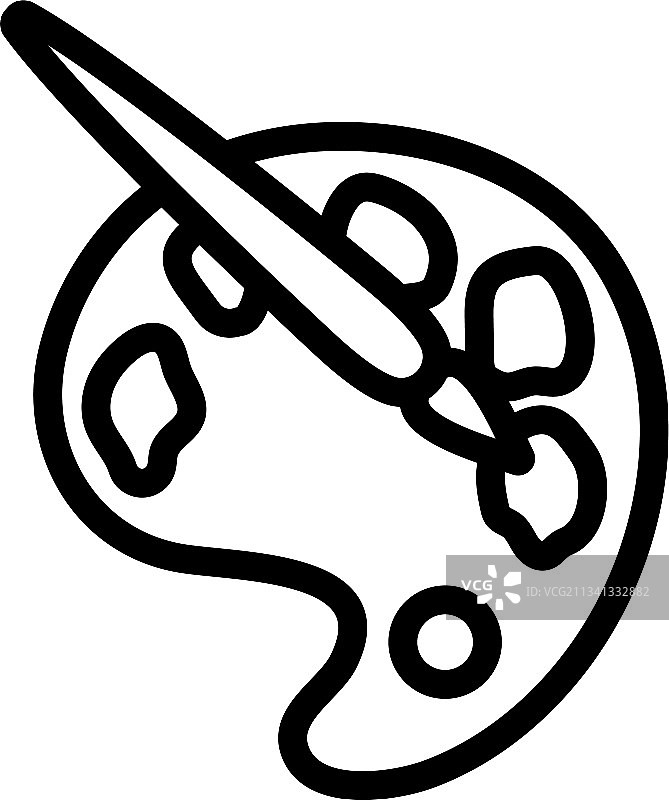 调色板玩具图标图片素材