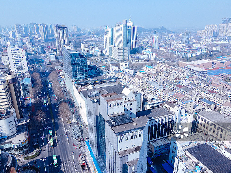 镇江 京口区 地标 航拍素材 江苏省 镇江市 城市 商业 风图片素材