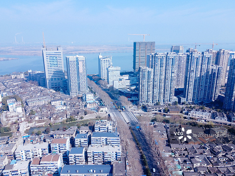 镇江 京口区 地标 航拍素材 江苏省 镇江市 城市 商业 风图片素材