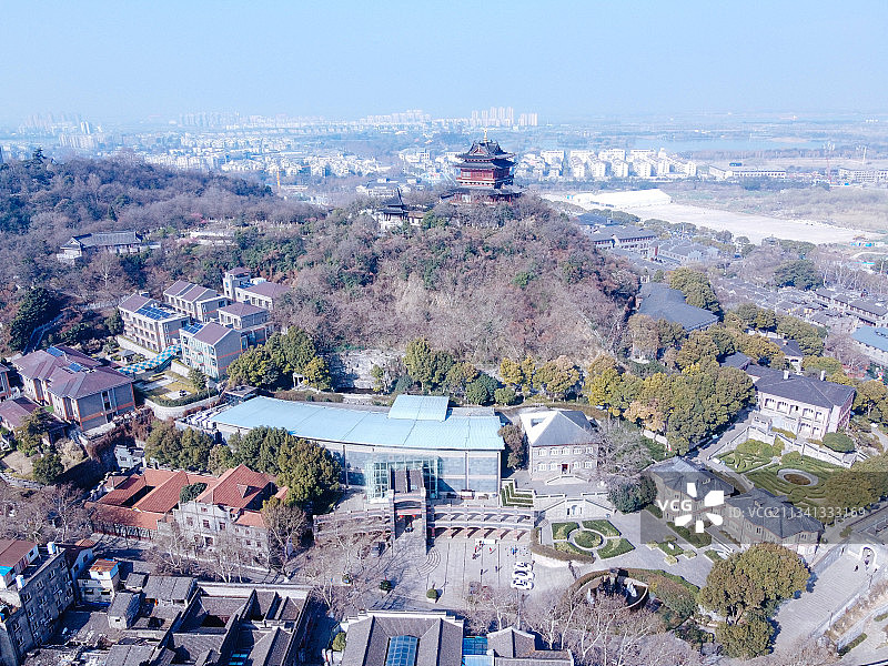 镇江 京口区 地标 航拍素材 江苏省 镇江市 城市 商业 风图片素材