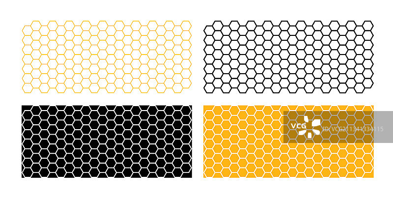 简约的蜂蜜六边形蜂窝背景图片素材