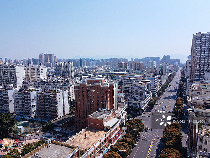 漳州 龙文区 地标 航拍素材 福建省 漳州市 城市 商业 风图片素材