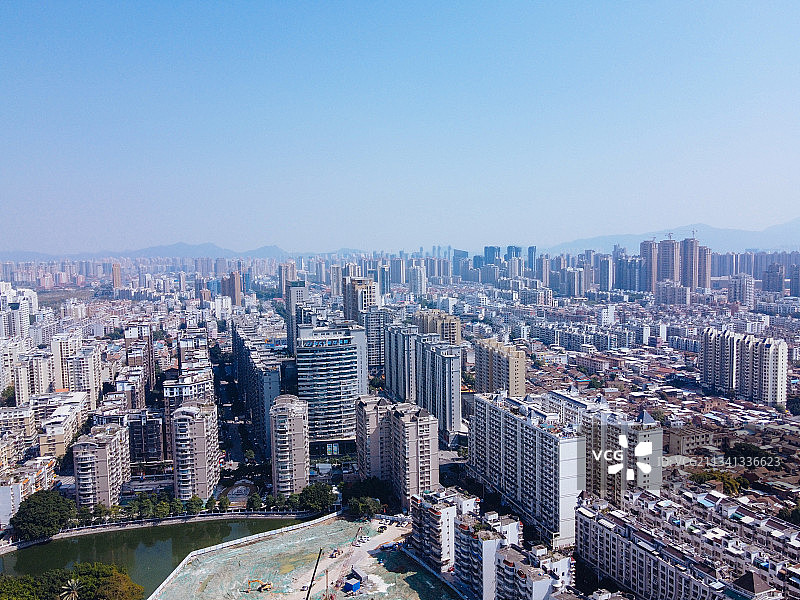 漳州 龙文区 地标 航拍素材 福建省 漳州市 城市 商业 风图片素材