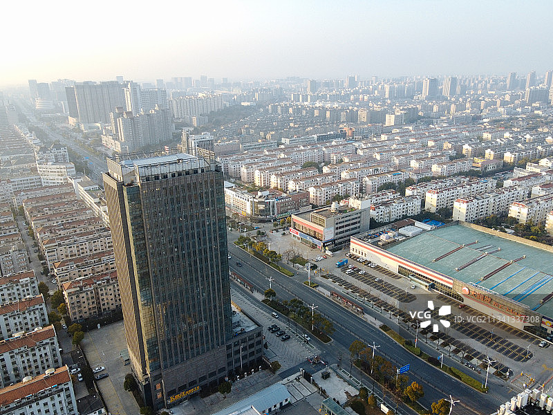 扬州 广陵区 地标 航拍素材 江苏省 扬州市 城市 商业 风图片素材