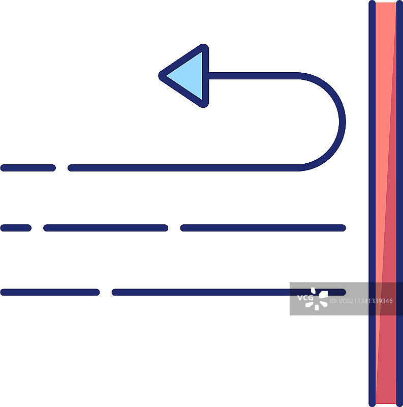 防风面料特性扁平彩色图标图片素材