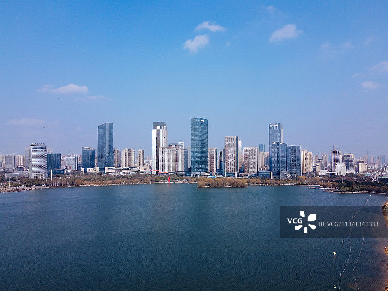 合肥 蜀山区 地标 航拍素材 安徽省 合肥市 城市 商业 风图片素材