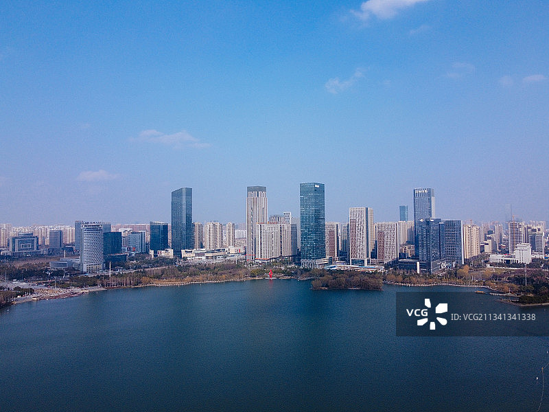 合肥 蜀山区 地标 航拍素材 安徽省 合肥市 城市 商业 风图片素材