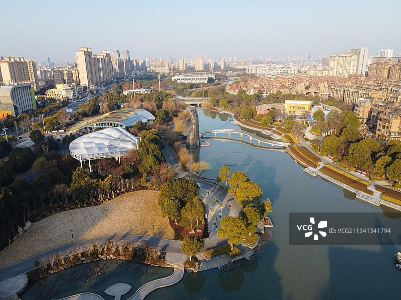 嘉兴 南湖区 地标 航拍素材 浙江省 嘉兴市 城市 商业 风图片素材