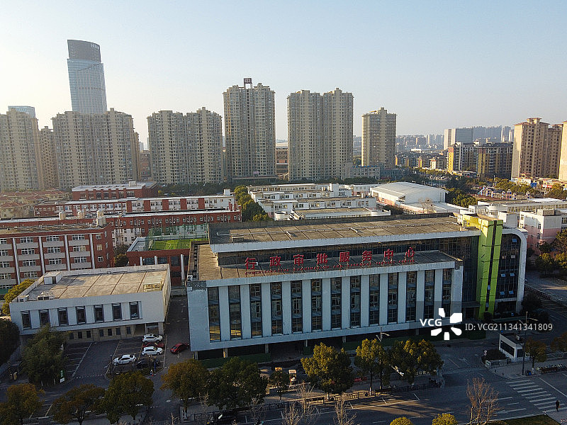 嘉兴 南湖区 地标 航拍素材 浙江省 嘉兴市 城市 商业 风图片素材