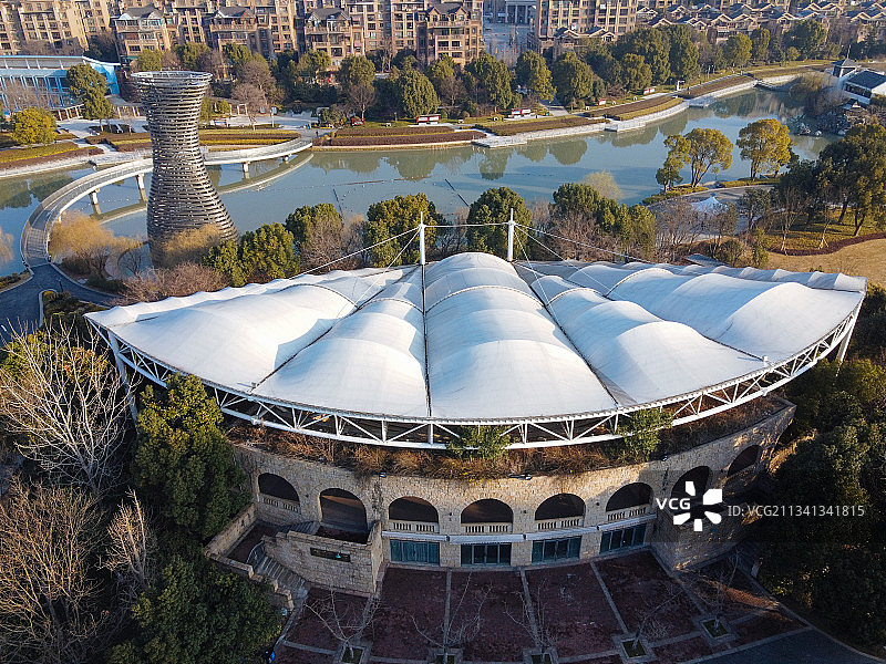嘉兴 南湖区 地标 航拍素材 浙江省 嘉兴市 城市 商业 风图片素材