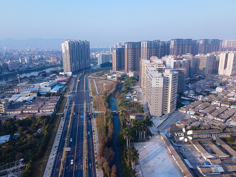 揭阳 揭东区 地标 航拍素材 广东省 揭阳市 城市 商业 风图片素材