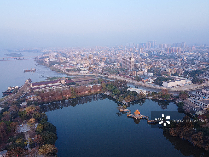 揭阳 揭东区 地标 航拍素材 广东省 揭阳市 城市 商业 风图片素材