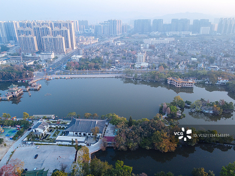 揭阳 揭东区 地标 航拍素材 广东省 揭阳市 城市 商业 风图片素材