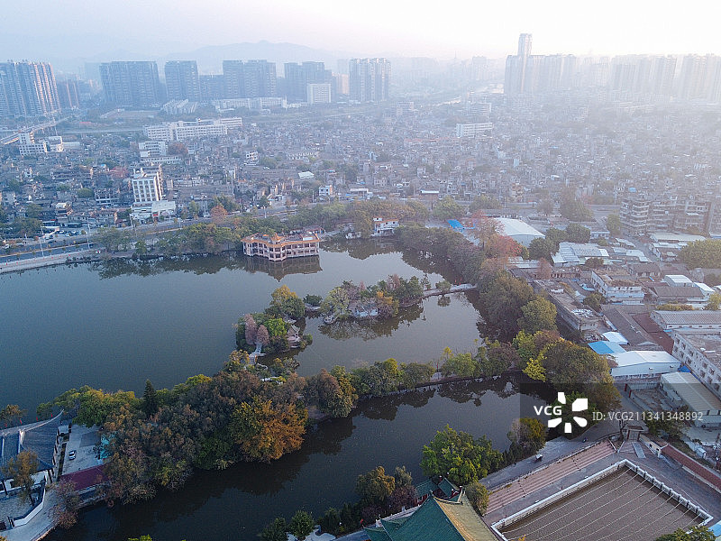 揭阳 揭东区 地标 航拍素材 广东省 揭阳市 城市 商业 风图片素材