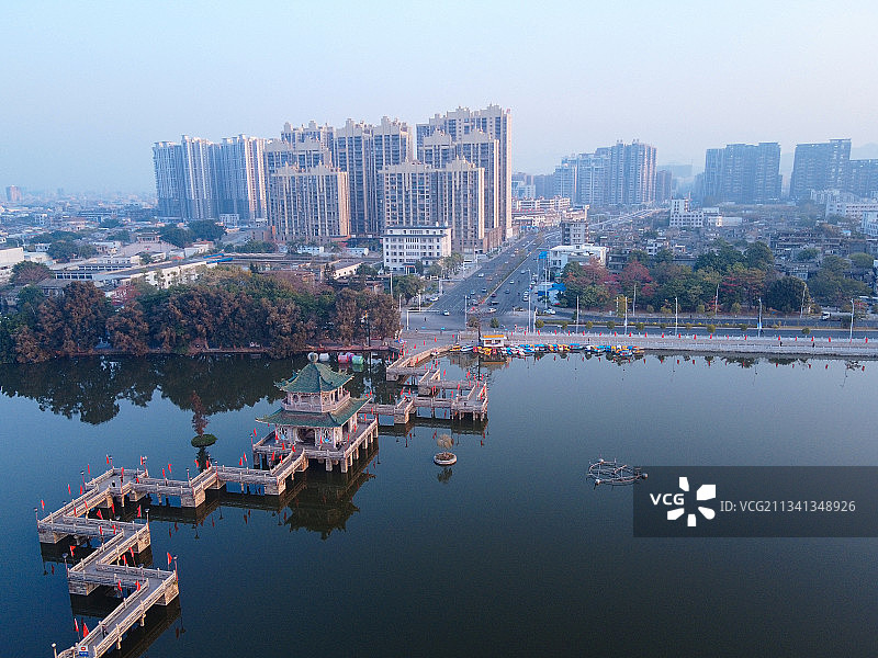揭阳 揭东区 地标 航拍素材 广东省 揭阳市 城市 商业 风图片素材