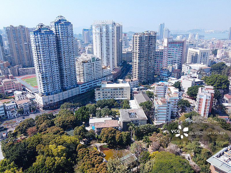 厦门 湖里区 地标 航拍素材 福建省 厦门市 城市 厦门大学图片素材