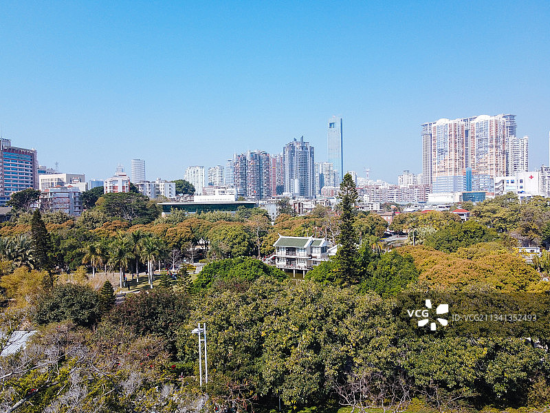 厦门 湖里区 地标 航拍素材 福建省 厦门市 城市 厦门大学图片素材