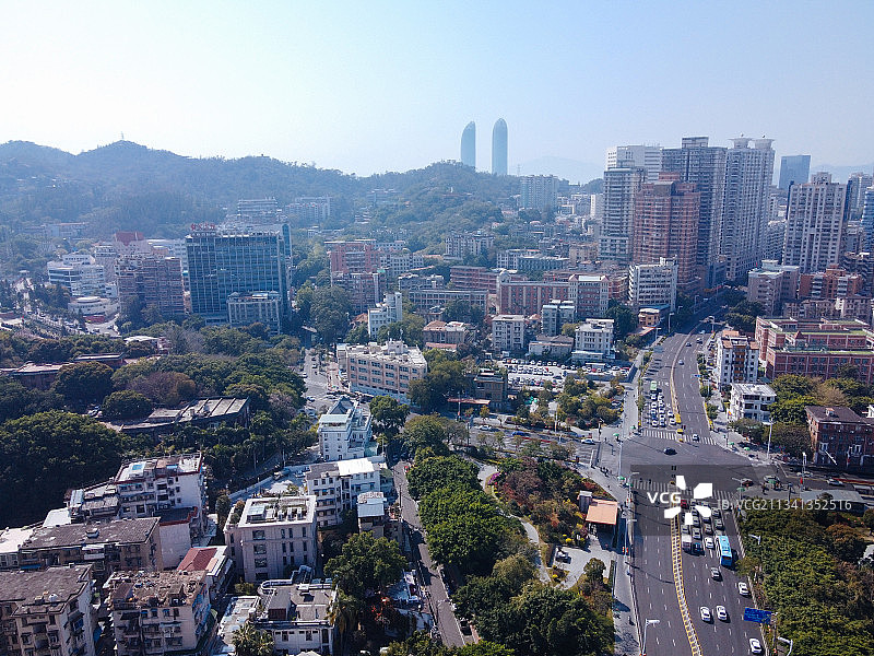 厦门 湖里区 地标 航拍素材 福建省 厦门市 城市 厦门大学图片素材