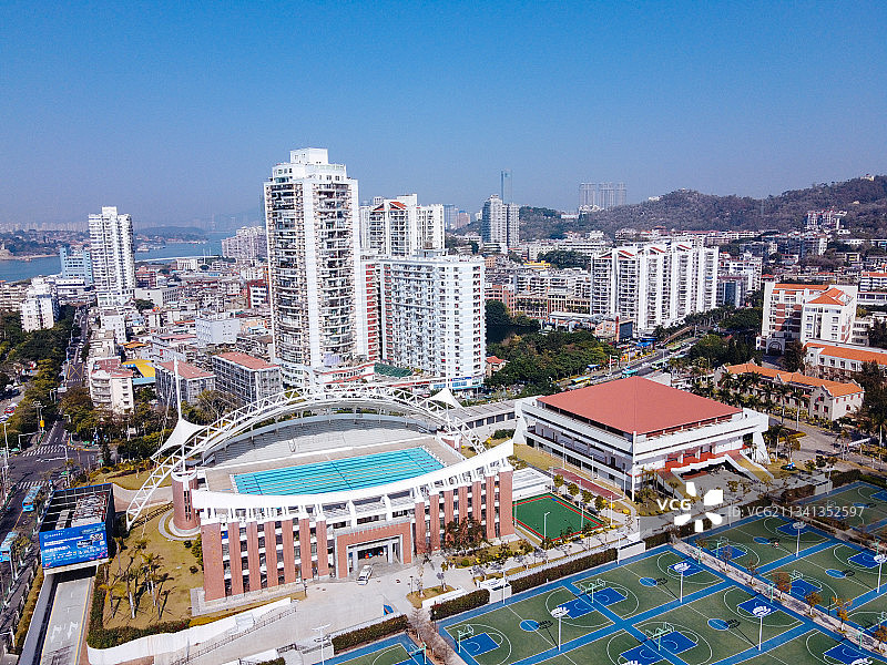 厦门 湖里区 地标 航拍素材 福建省 厦门市 城市 厦门大学图片素材