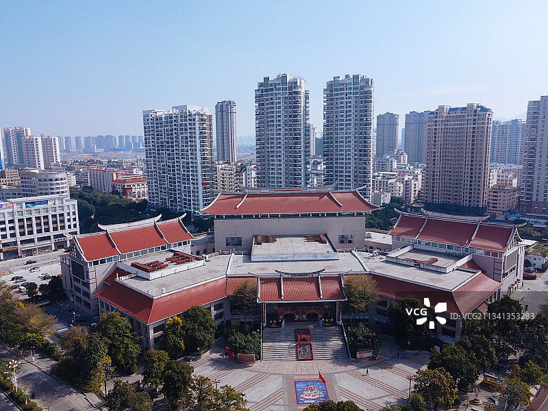 莆田 荔城区 地标 航拍素材 福建省 莆田市 城市 商业 风图片素材