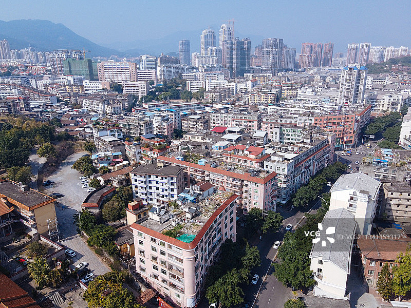 莆田 荔城区 地标 航拍素材 福建省 莆田市 城市 商业 风图片素材