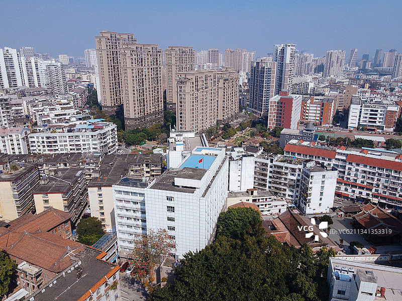 莆田 荔城区 地标 航拍素材 福建省 莆田市 城市 商业 风图片素材