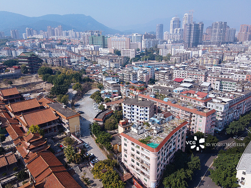 莆田 荔城区 地标 航拍素材 福建省 莆田市 城市 商业 风图片素材