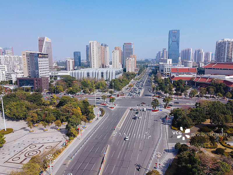 莆田 荔城区 地标 航拍素材 福建省 莆田市 城市 商业 风图片素材