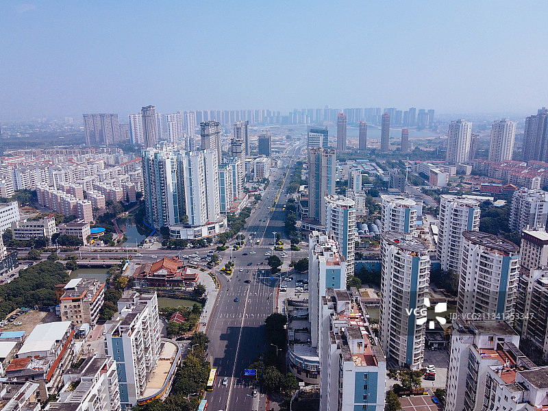 莆田 荔城区 地标 航拍素材 福建省 莆田市 城市 商业 风图片素材