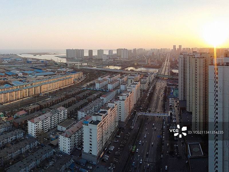 秦皇岛 海港区 地标 航拍素材 河北省 秦皇岛市 城市 商业图片素材