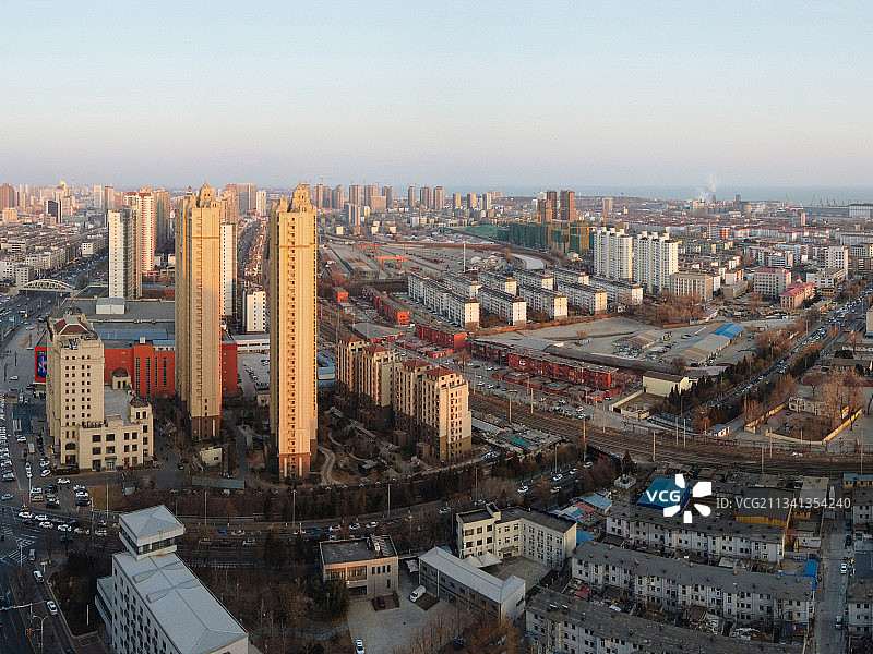秦皇岛 海港区 地标 航拍素材 河北省 秦皇岛市 城市 商业图片素材