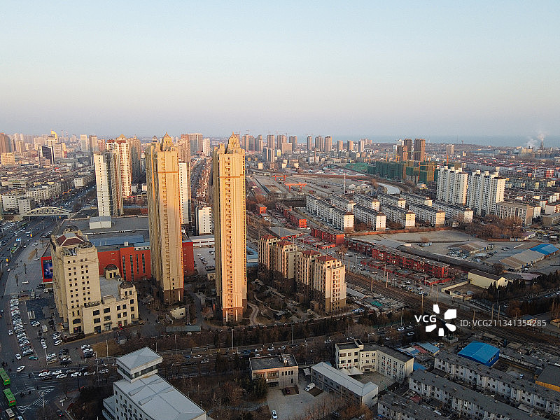 秦皇岛 海港区 地标 航拍素材 河北省 秦皇岛市 城市 商业图片素材