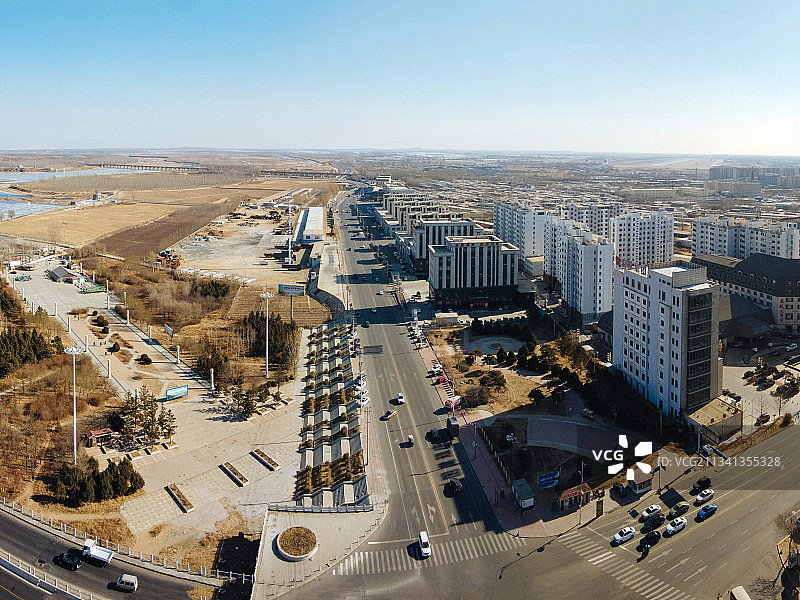 辽宁省 绥中 航拍素材 绥中县 城市 商业 风光片 4k 辽图片素材