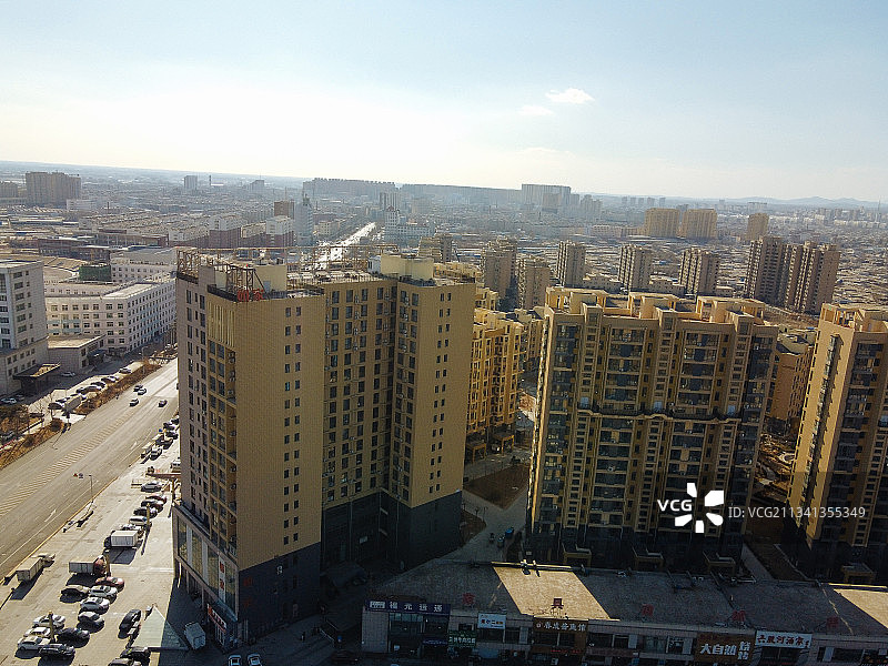 辽宁省 绥中 航拍素材 绥中县 城市 商业 风光片 4k 辽图片素材