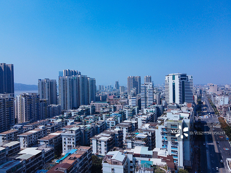 汕头 龙湖区 地标 航拍素材 广东省 汕头市 城市 商业 风图片素材