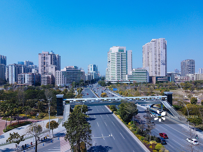 汕头 龙湖区 地标 航拍素材 广东省 汕头市 城市 商业 风图片素材