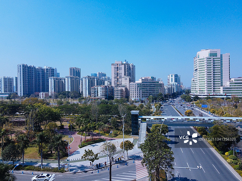 汕头 龙湖区 地标 航拍素材 广东省 汕头市 城市 商业 风图片素材