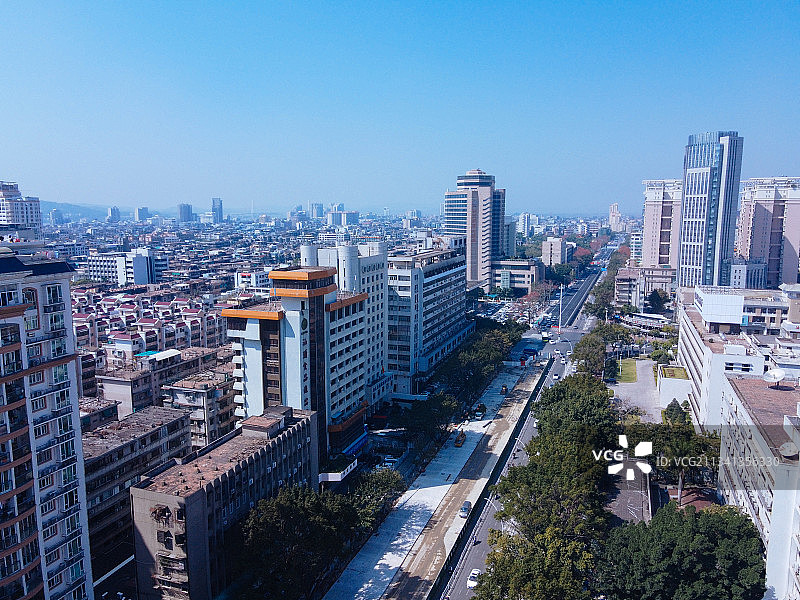 汕头 龙湖区 地标 航拍素材 广东省 汕头市 城市 商业 风图片素材