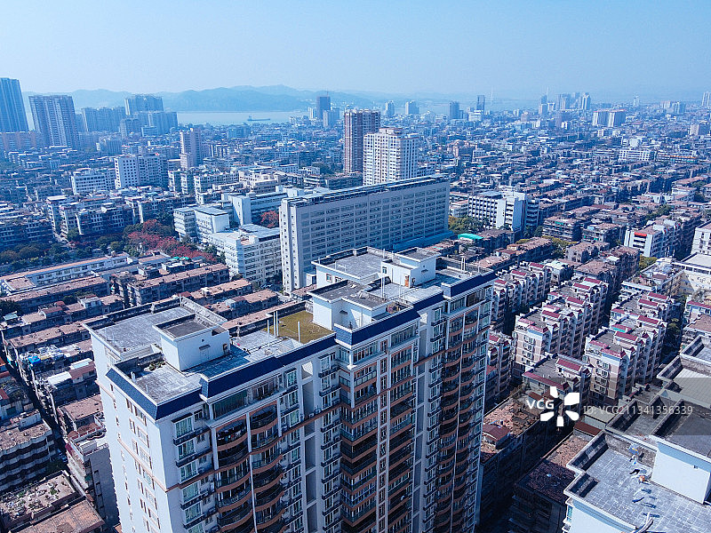 汕头 龙湖区 地标 航拍素材 广东省 汕头市 城市 商业 风图片素材