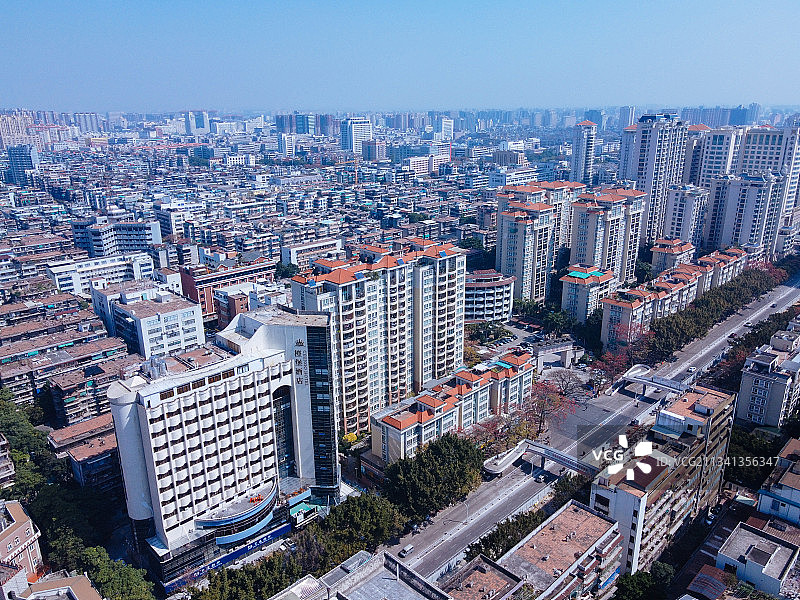汕头 龙湖区 地标 航拍素材 广东省 汕头市 城市 商业 风图片素材