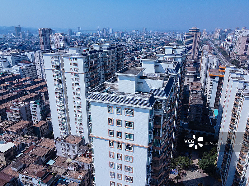 汕头 龙湖区 地标 航拍素材 广东省 汕头市 城市 商业 风图片素材