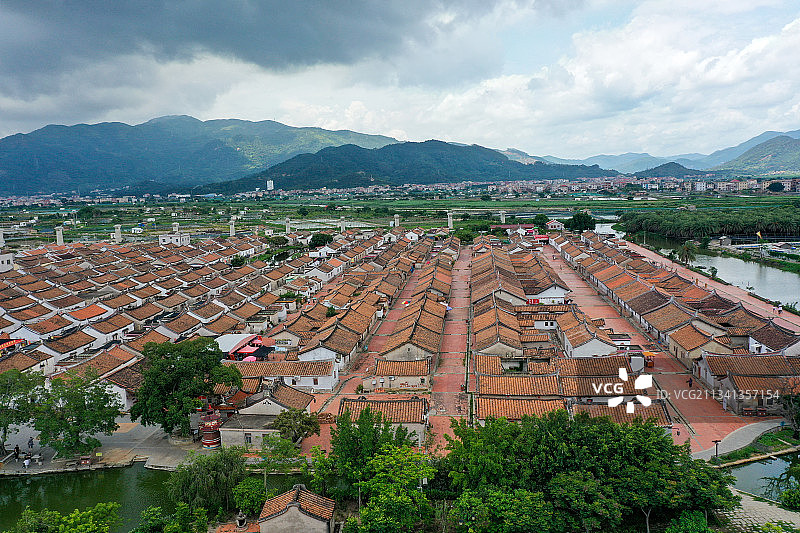 埭美古村图片素材