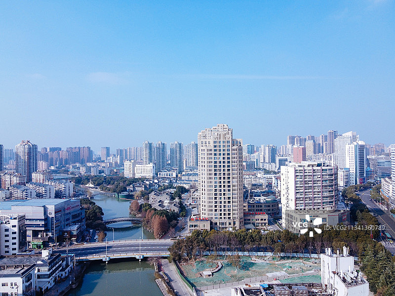 无锡  新吴区 地标 航拍素材 江苏省 无锡市 城市 商业图片素材