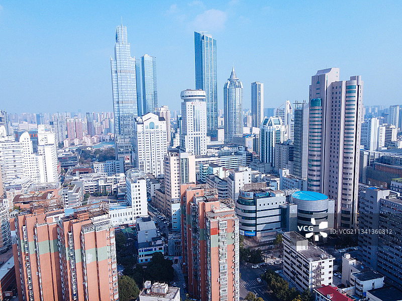 无锡  新吴区 地标 航拍素材 江苏省 无锡市 城市 商业图片素材