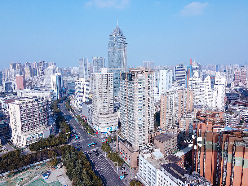 无锡  新吴区 地标 航拍素材 江苏省 无锡市 城市 商业图片素材