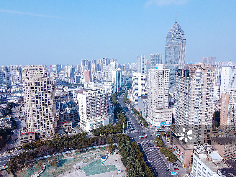 无锡  新吴区 地标 航拍素材 江苏省 无锡市 城市 商业图片素材