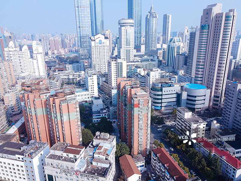 无锡  新吴区 地标 航拍素材 江苏省 无锡市 城市 商业图片素材